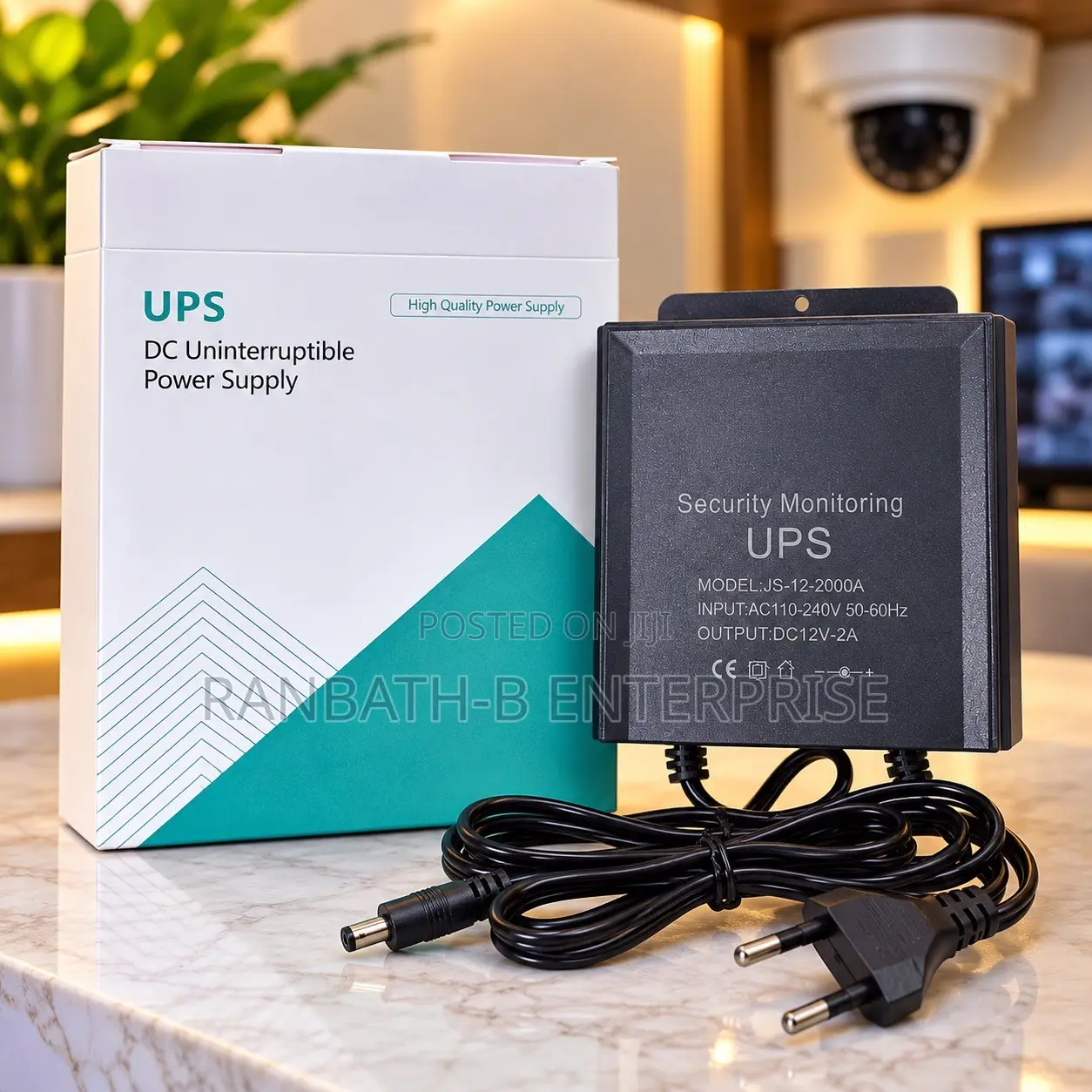 DC 12V 2A Mini UPS for Wi-Fi Routers and CCTV Cameras