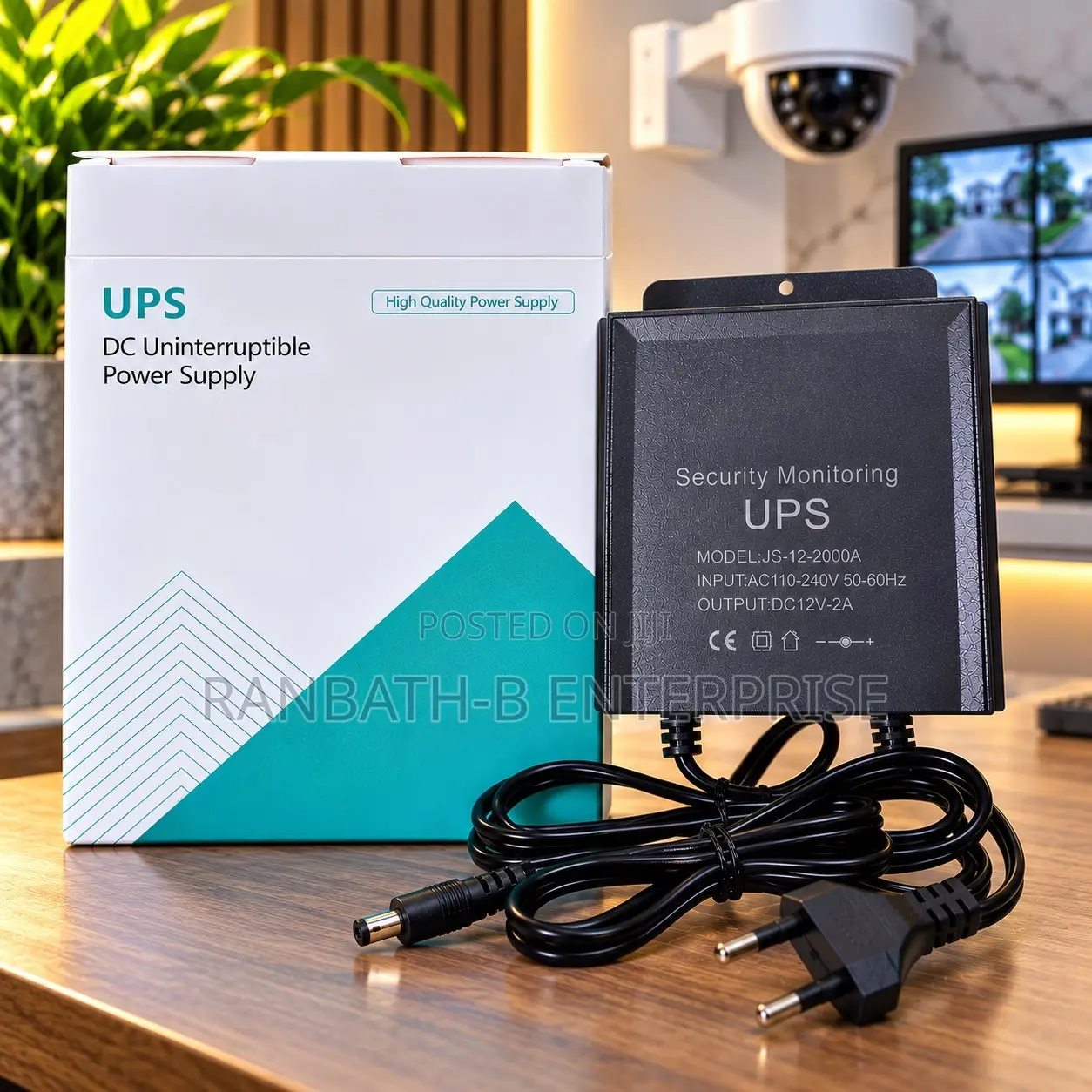 DC Uninterruptible Power Supply for Routers, Modems and CCTV Cameras