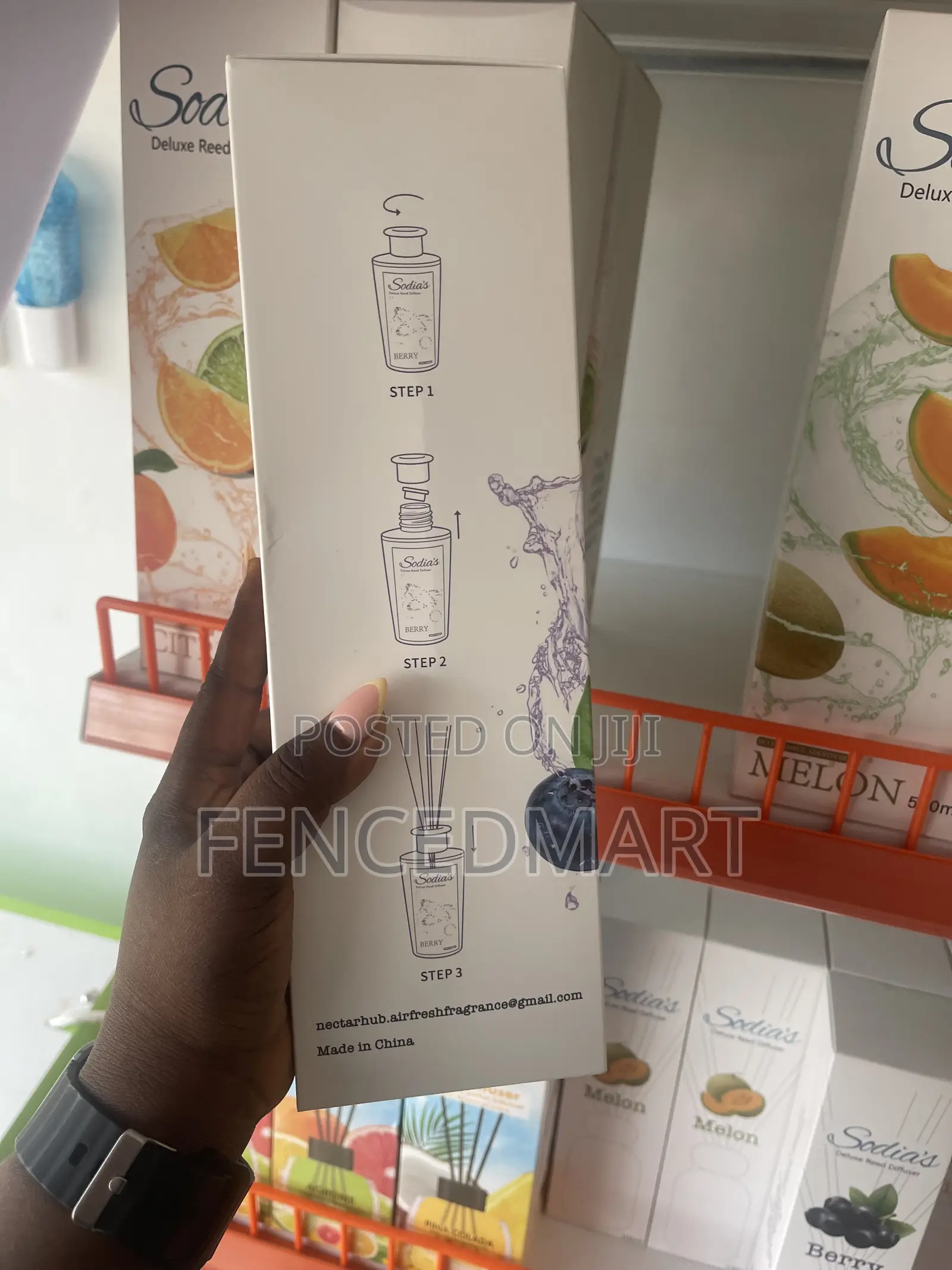 Sodia’s Deluxe Berry Reed Diffuser 500ml – Long-Lasting Fragrance