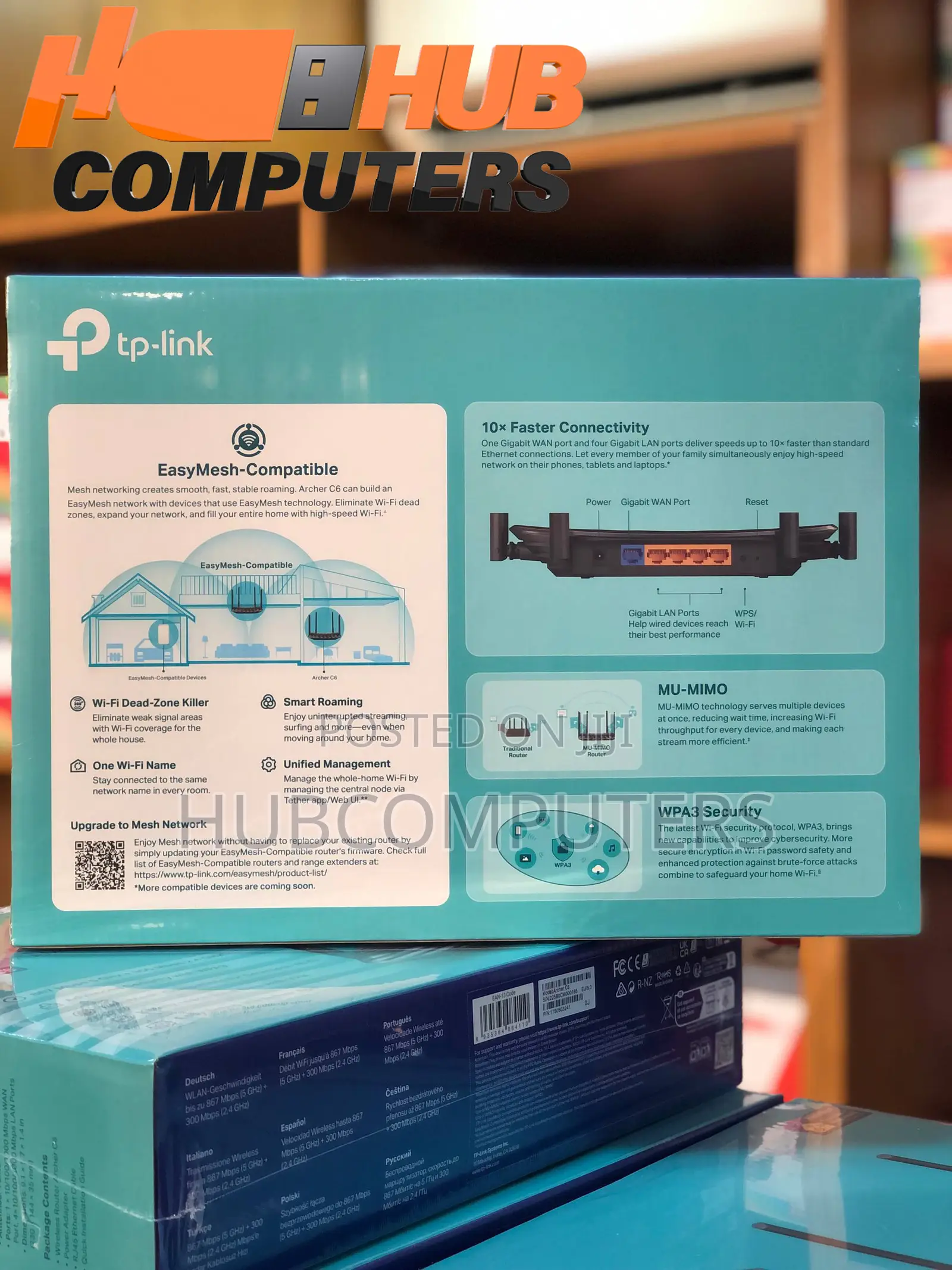 TP-Link Archer C6 AC1200 MU-MIMO Mesh Gigabit Wi-Fi Router