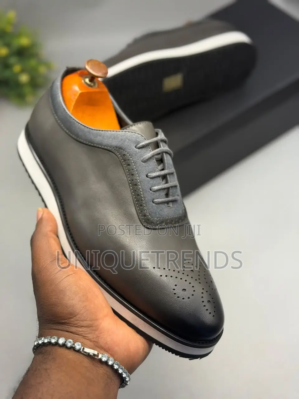 High-End BERLUTI Smart-Casual Men's Shoes (Gray)