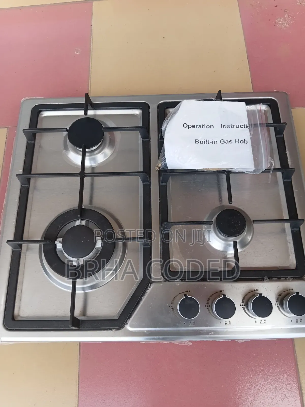 4-Burner Built-in Stainless Steel Gas Hob Cooktop