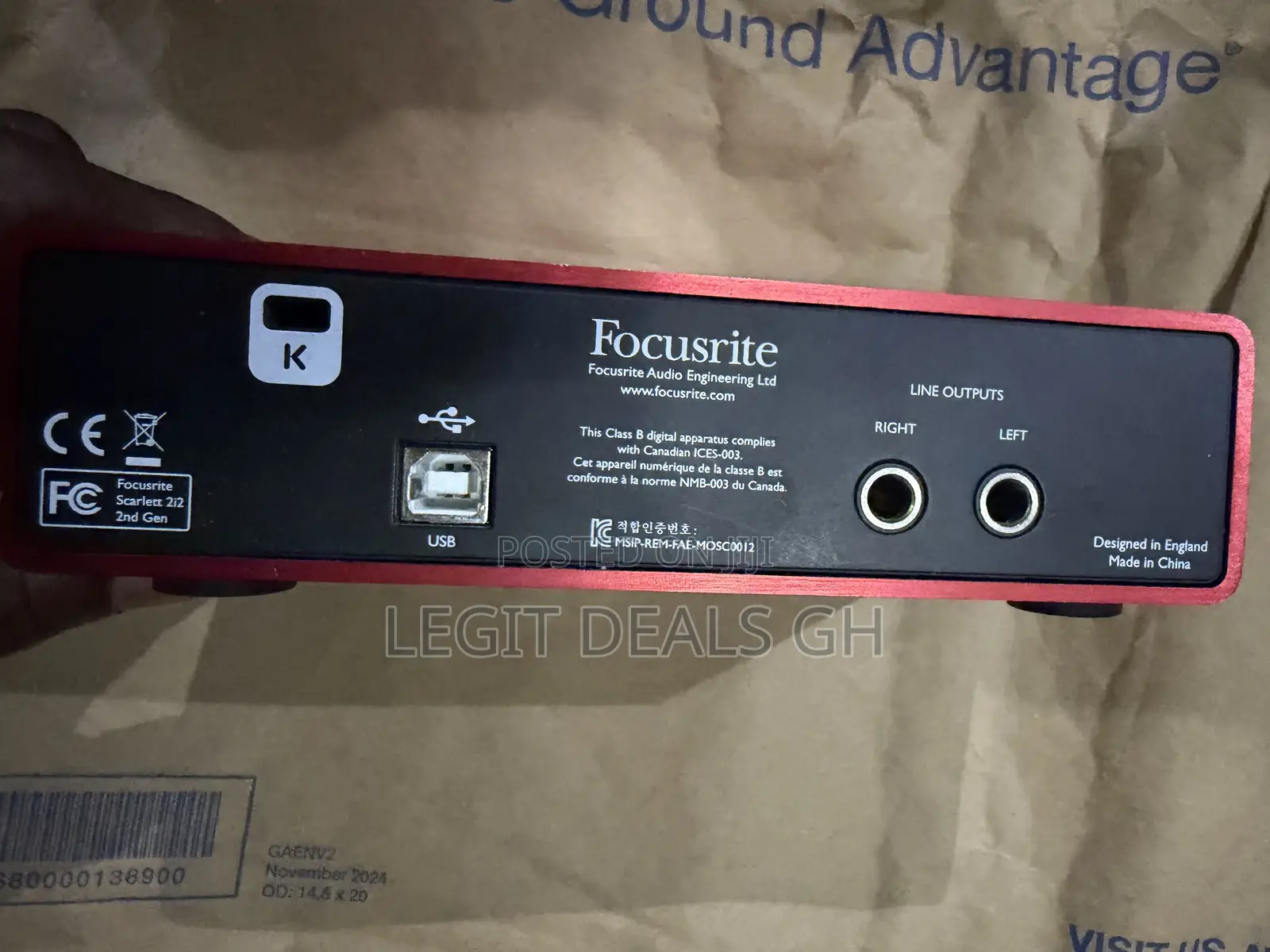 Focusrite Scarlett 2i2 2nd Generation