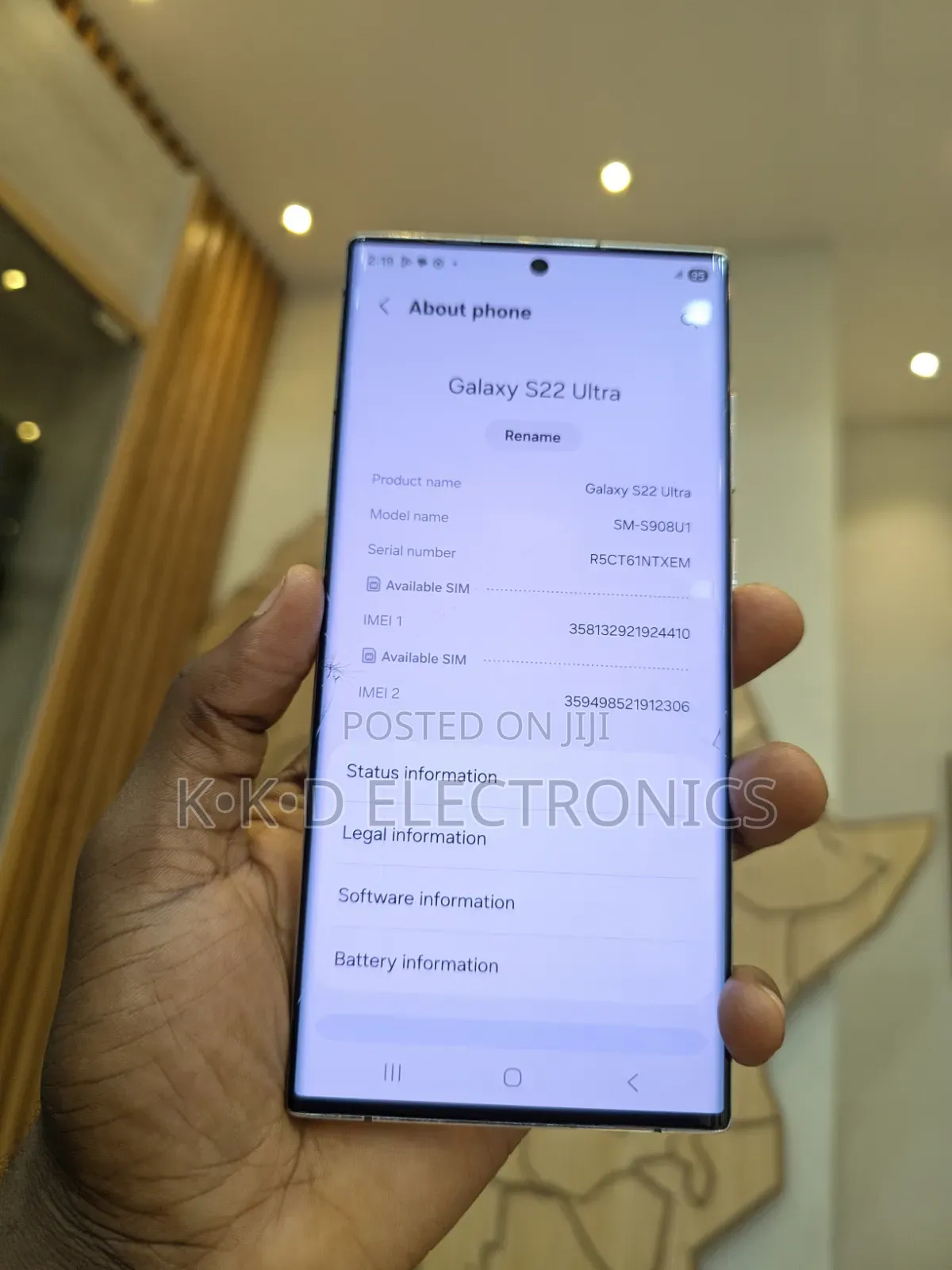 Samsung Galaxy S22 Ultra 5G 128 GB White