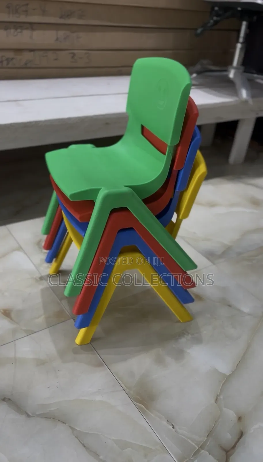 Colourful Plastic Kindergarten Chairs