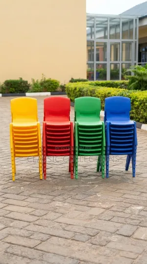 Colourful Plastic Kindergarten Chairs