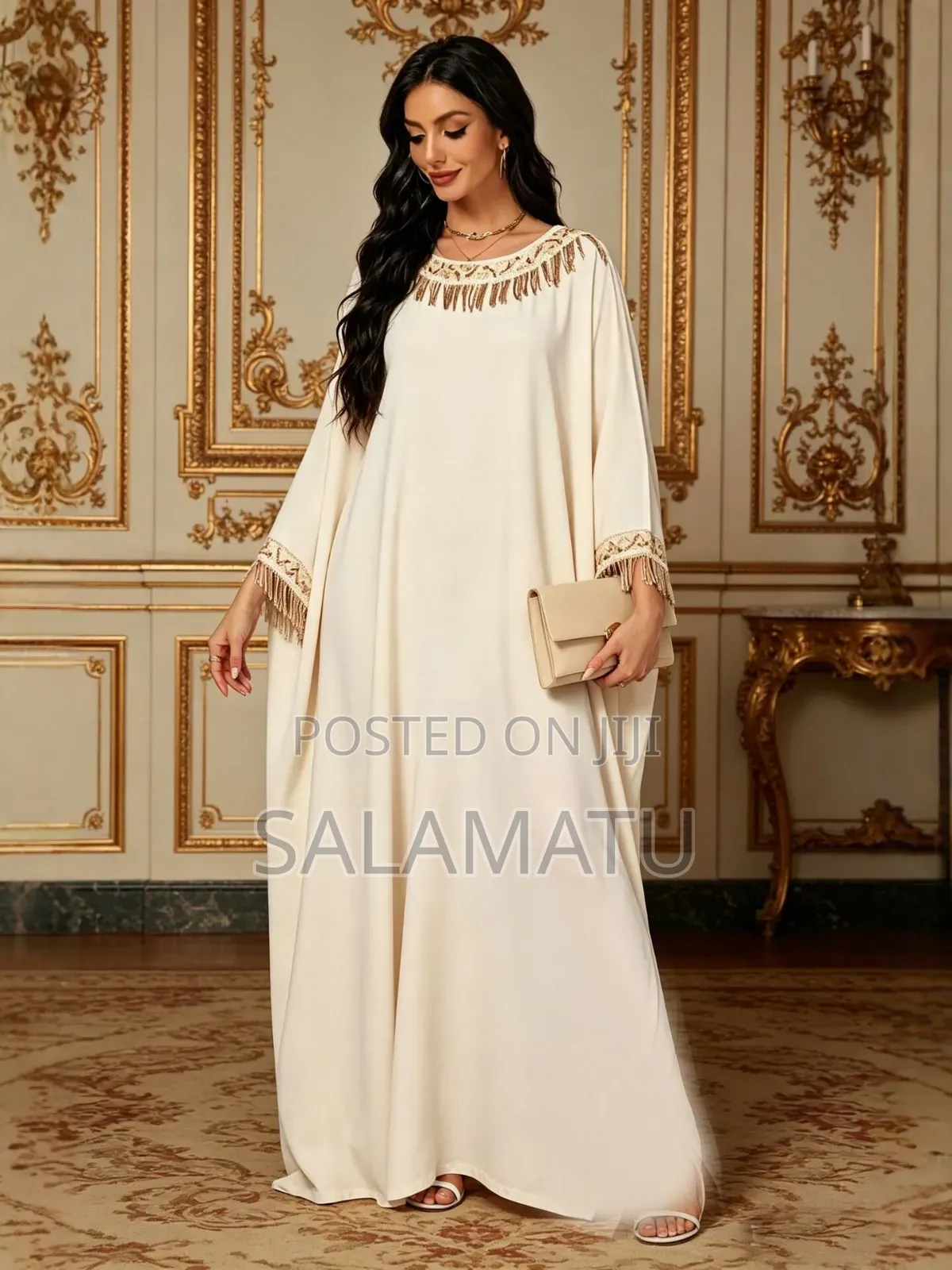 Luxury Embellished Kaftan Dress
