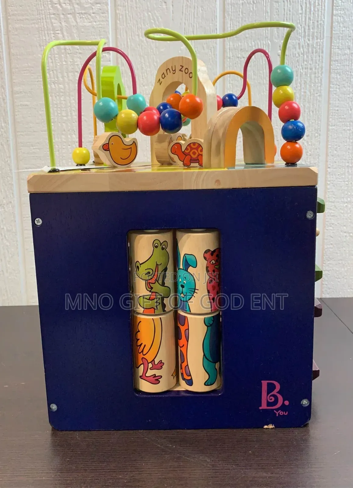 B. Toys Zany Zoo Wooden Activity Cube