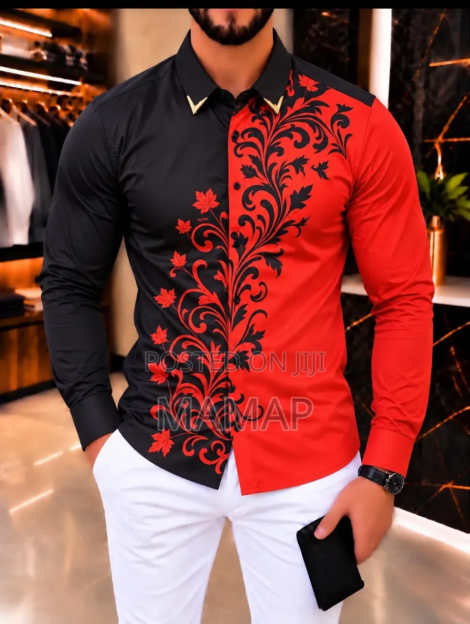Men's High Grade Turkey Designed Long Sleeve Shirt