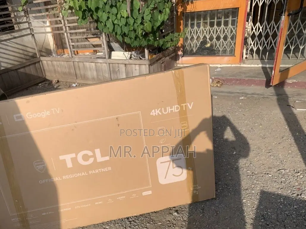 Flat New TCL 75 Inch Smart Google TV(Black) 