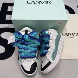 Lanvin Curb XL Leather Low-Top Sneaker.