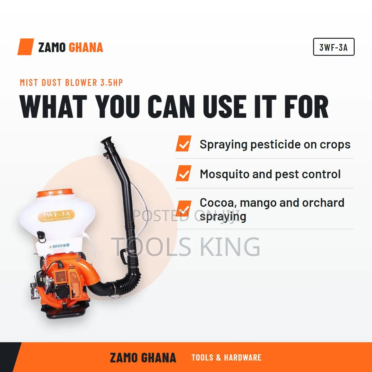 Mist Dust Blower 3.5Hp - 3wf-3a