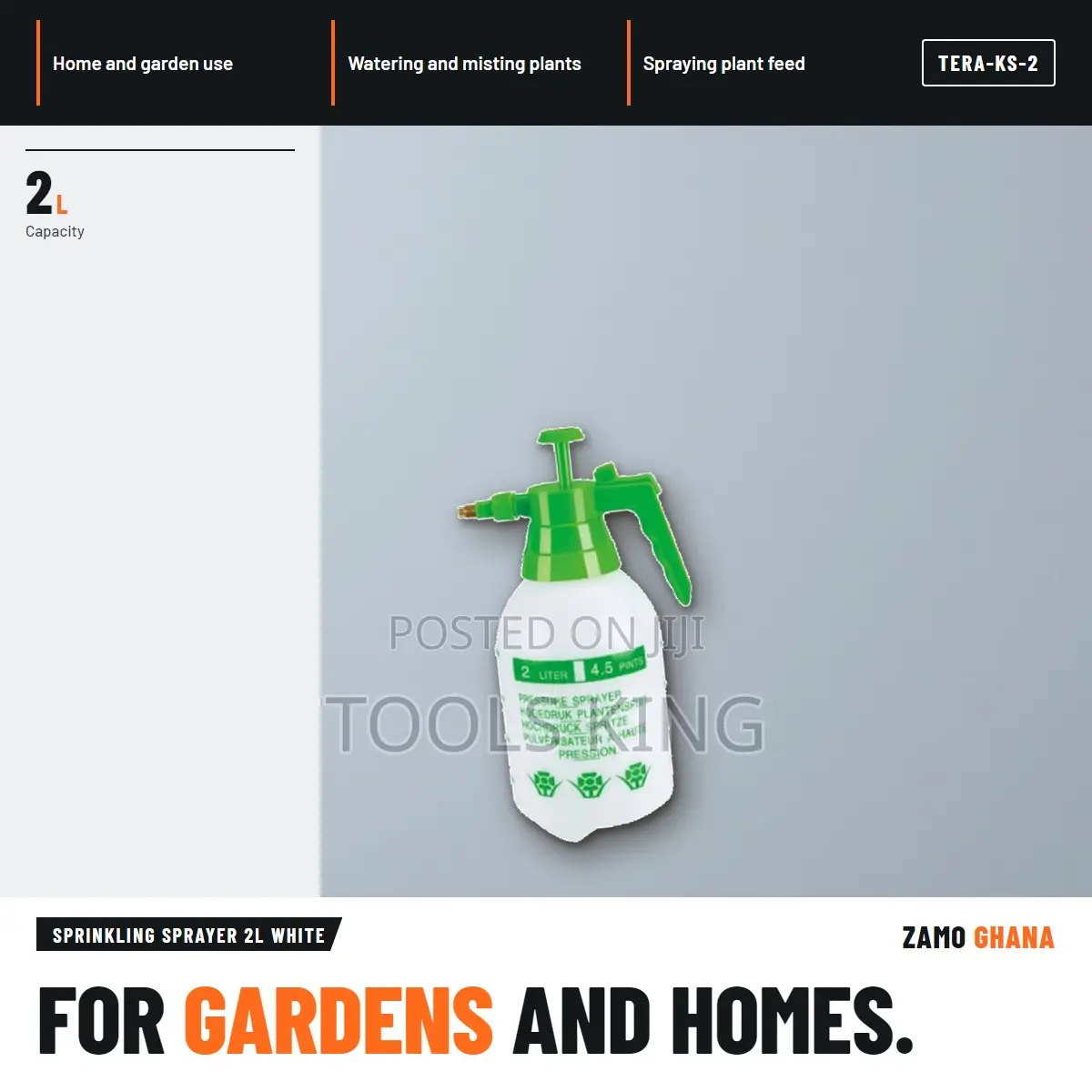 Sprinkling Sprayer 2L White - TERA-KS-2