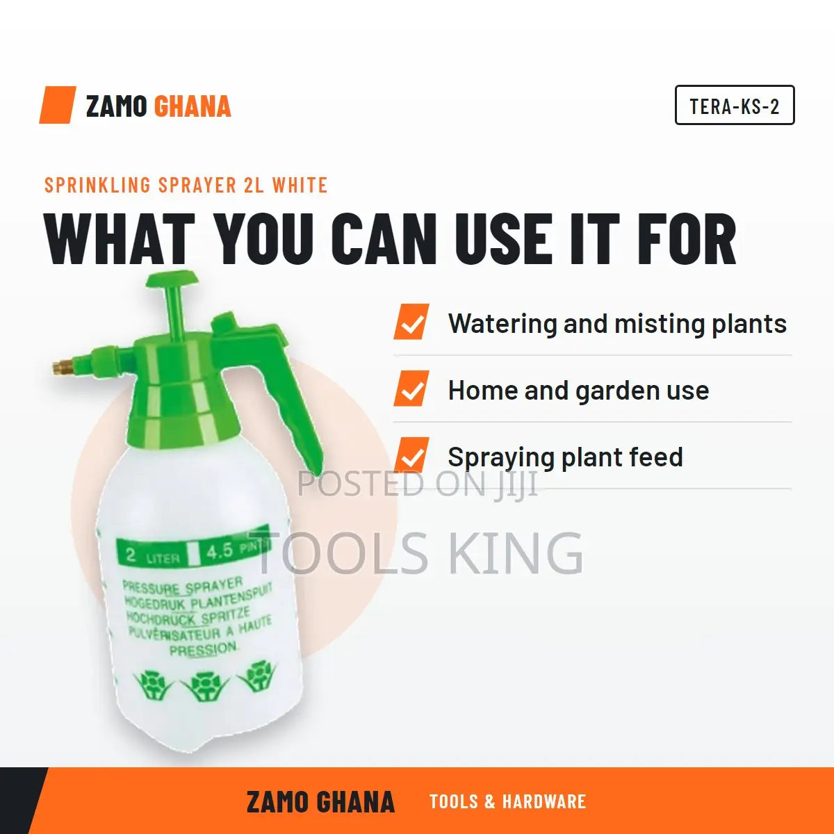 Sprinkling Sprayer 2L White - TERA-KS-2