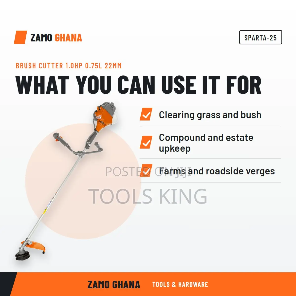 Brush Cutter 1.0Hp 0.75L 22Mm - SPARTA-25