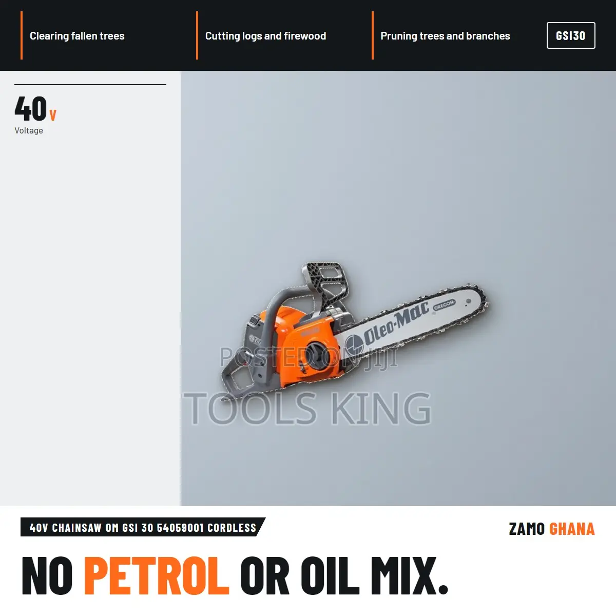 40V Chainsaw Om Gsi 30 Cordless - GSI30