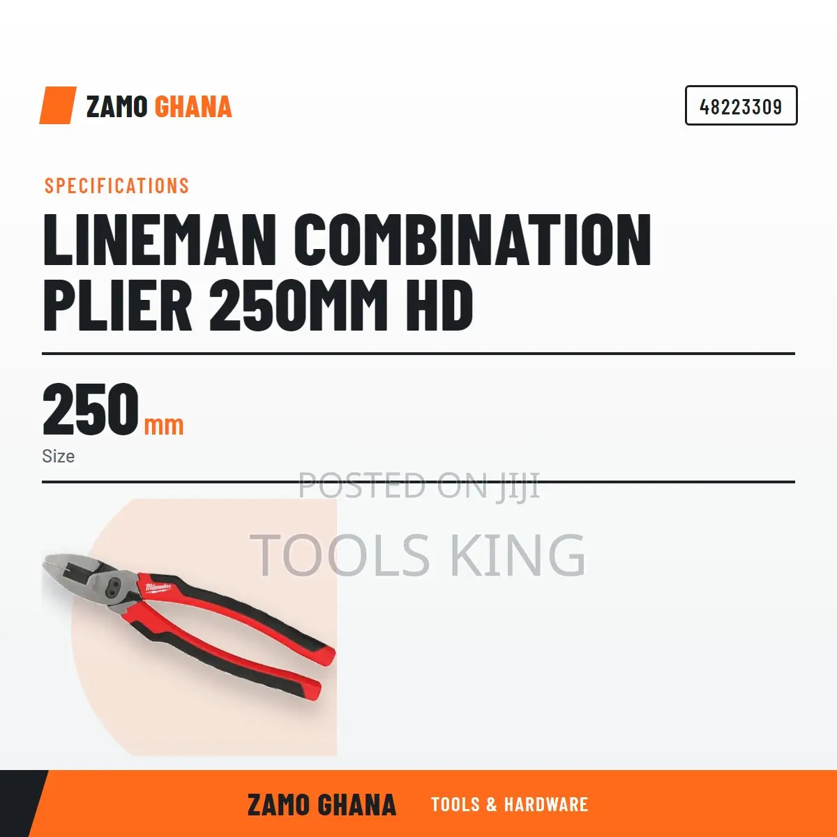 Lineman Combination Plier 250Mm HD - 