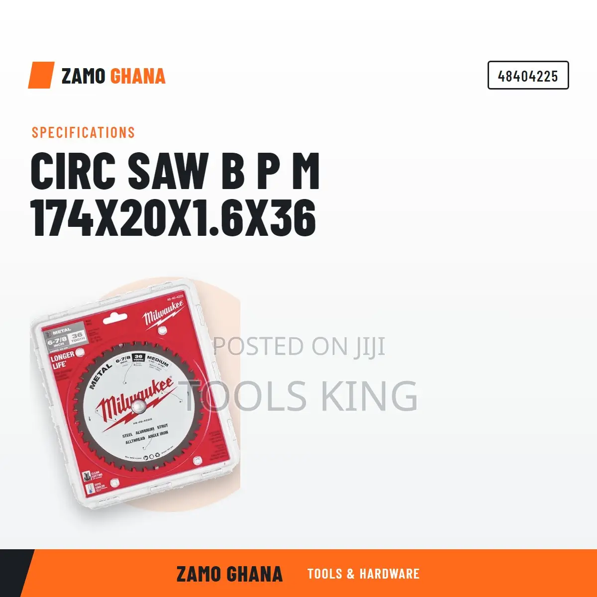 Circ Saw B P M 174x20x1.6x36 - 