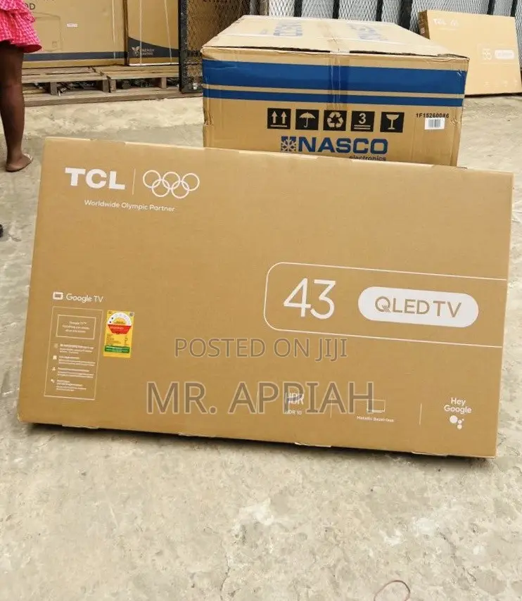 Quality Screen TCL 43 Inch Qled 4k Smart TV(Remote Control)Black
