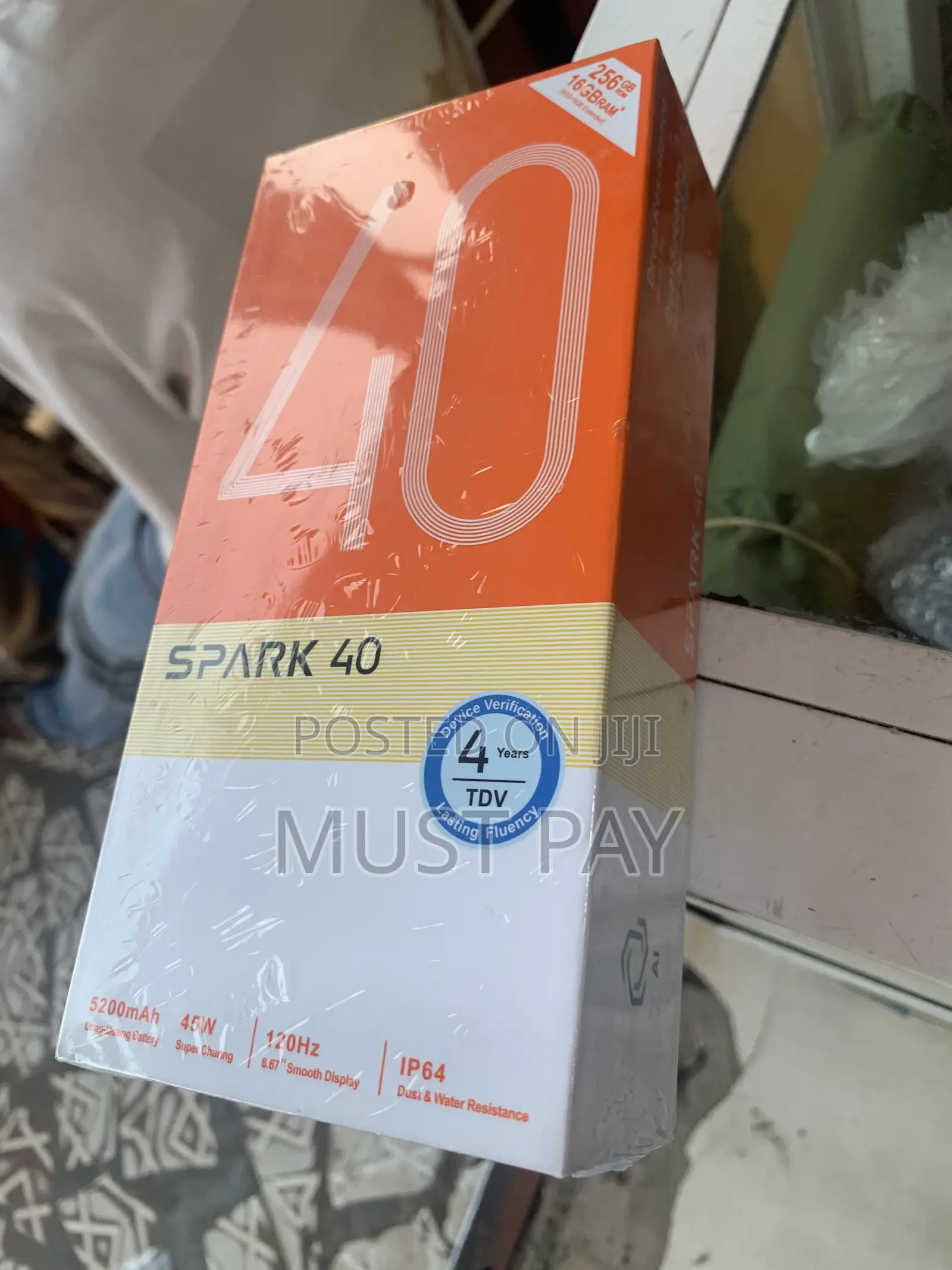 New Tecno Spark 40 256 GB Black