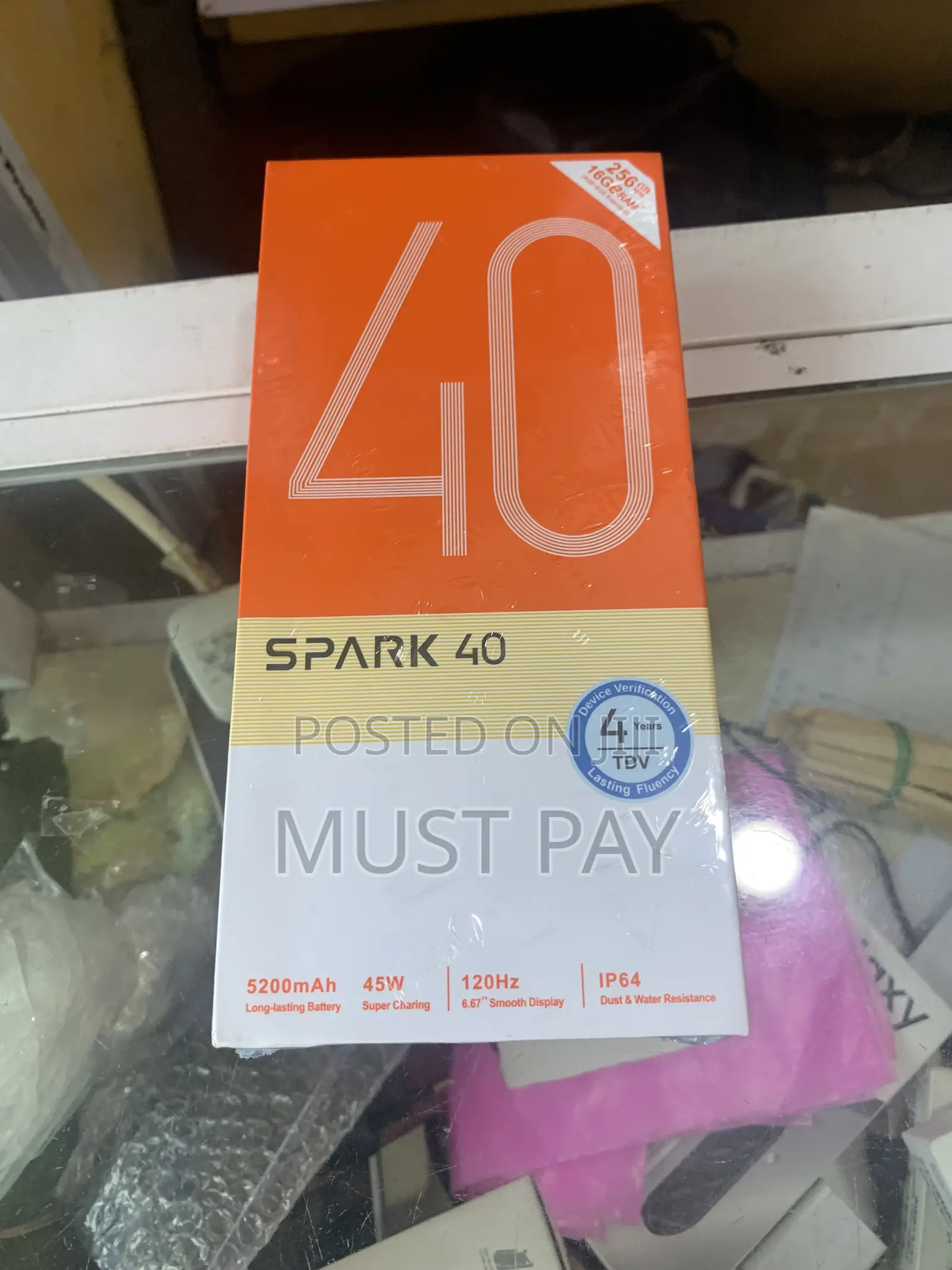 New Tecno Spark 40 256 GB Black