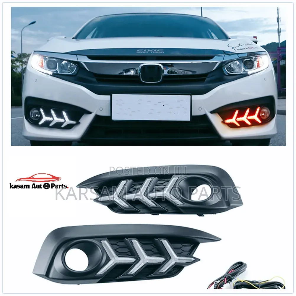 Honda Civic 2016 Front Bumper Reflector Led Type