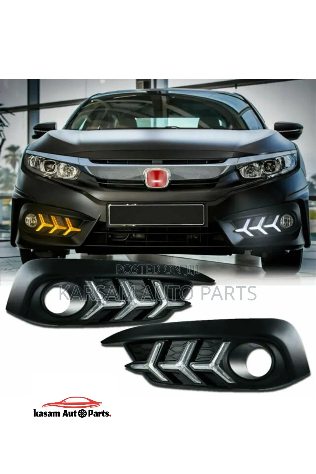 Honda Civic 2016 Front Bumper Reflector Led Type