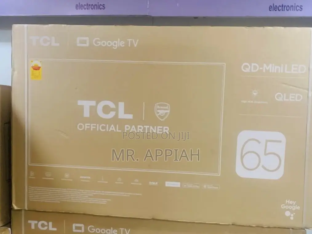 Adorable Android 4k UHD Smart TCL 65”(Black)