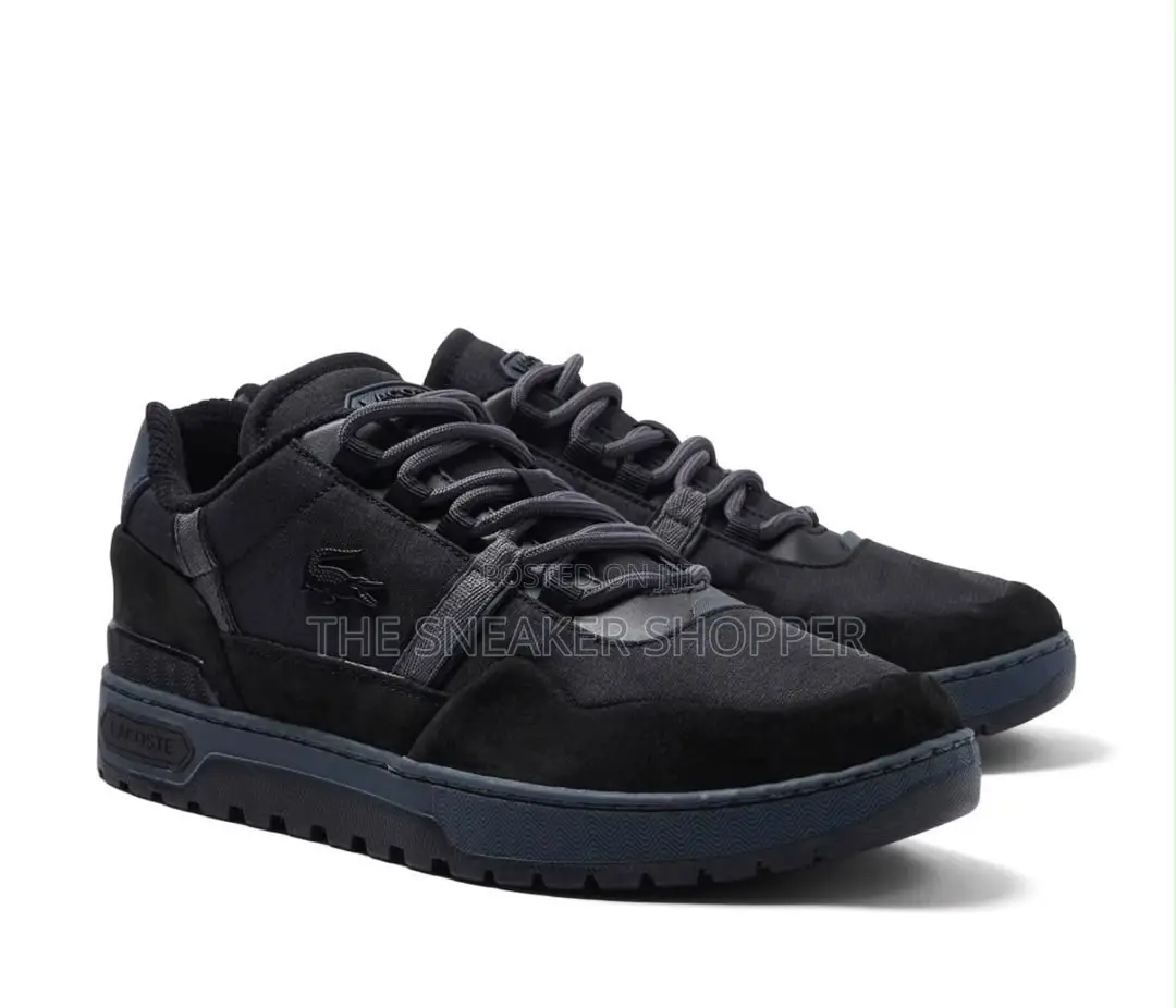 Lacoste Urban Breaker - Triple Black With Blue Grey Midsole