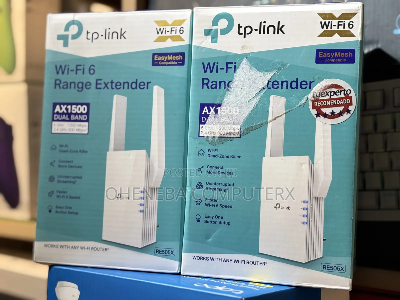 TP-Link AX1500 WiFi 6 Extender With External Antenna Up to 1500mbps