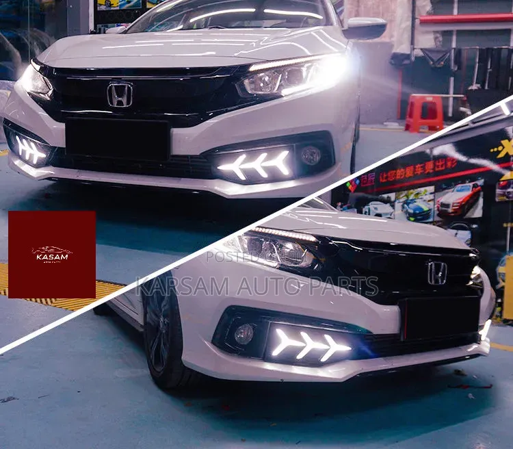 Honda Civic 2022 Front Bumper Reflector Led Type