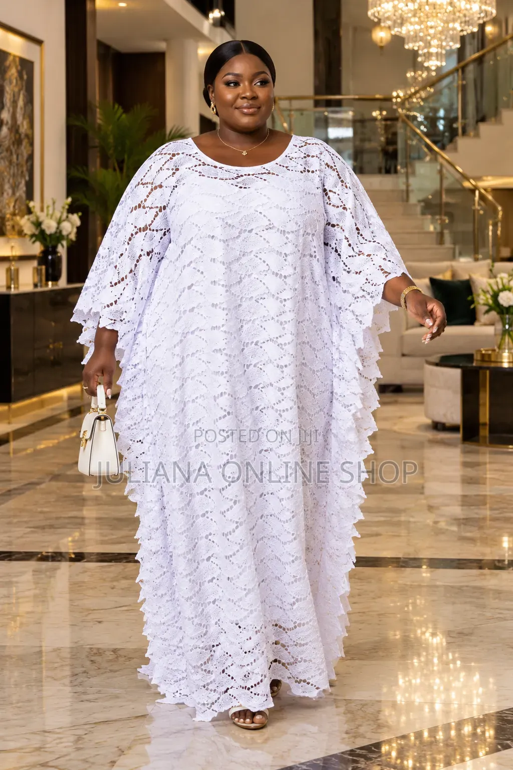 White Boubou Dress
