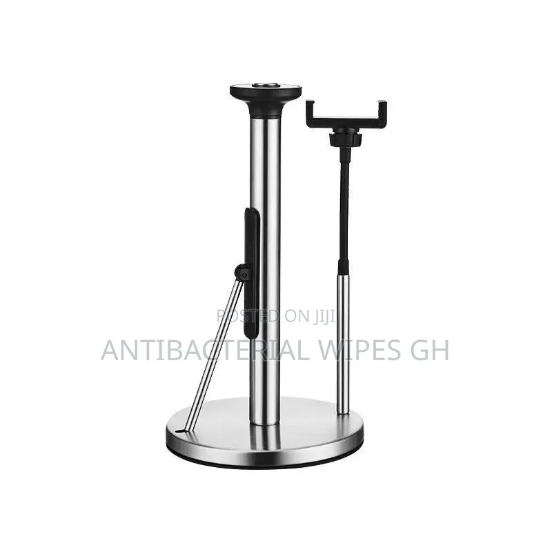 Stainless Steel Kitchen Tissue Roll Holder With Phone Holder. 2 IN 1