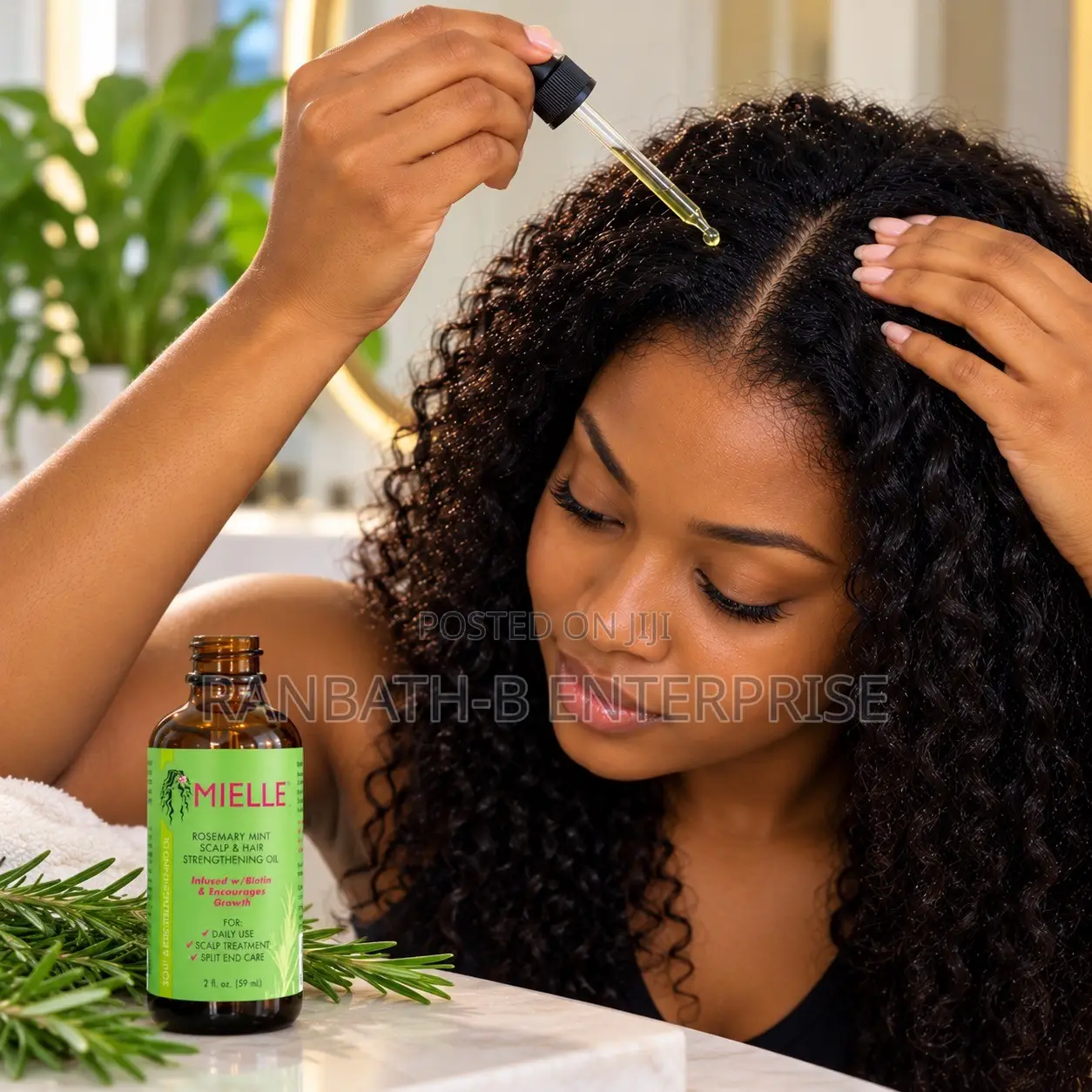 Mielle Rosemary Mint Oil With Biotin – 59 mL Bottle