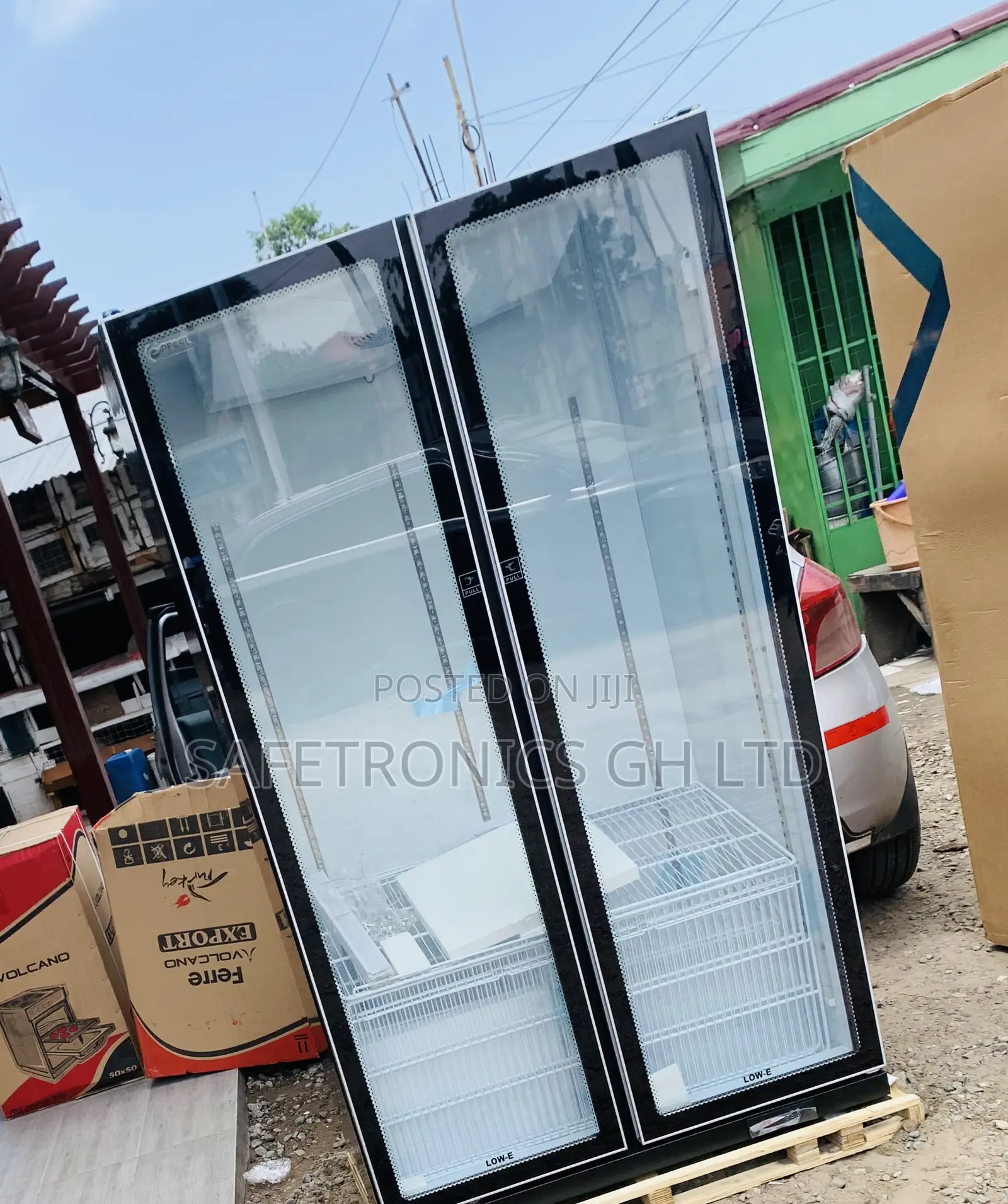 Authentic Display Pearl 690L 2 Doors Black Fridge