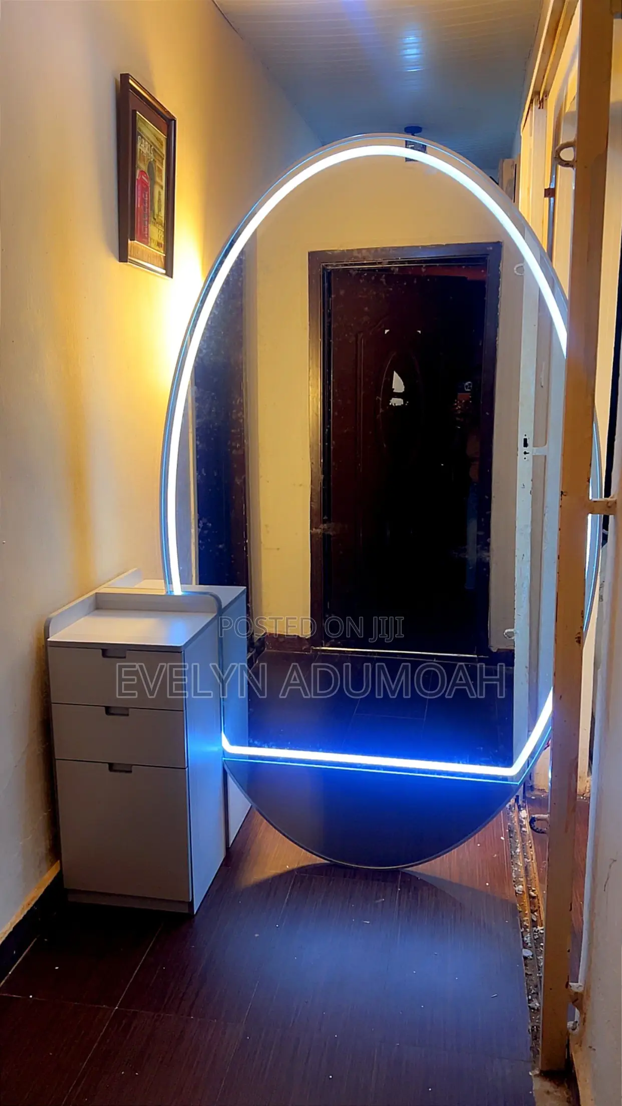 Luxury Double-Sided LED Salon Mirror With Matching Cabinets/Trolleys