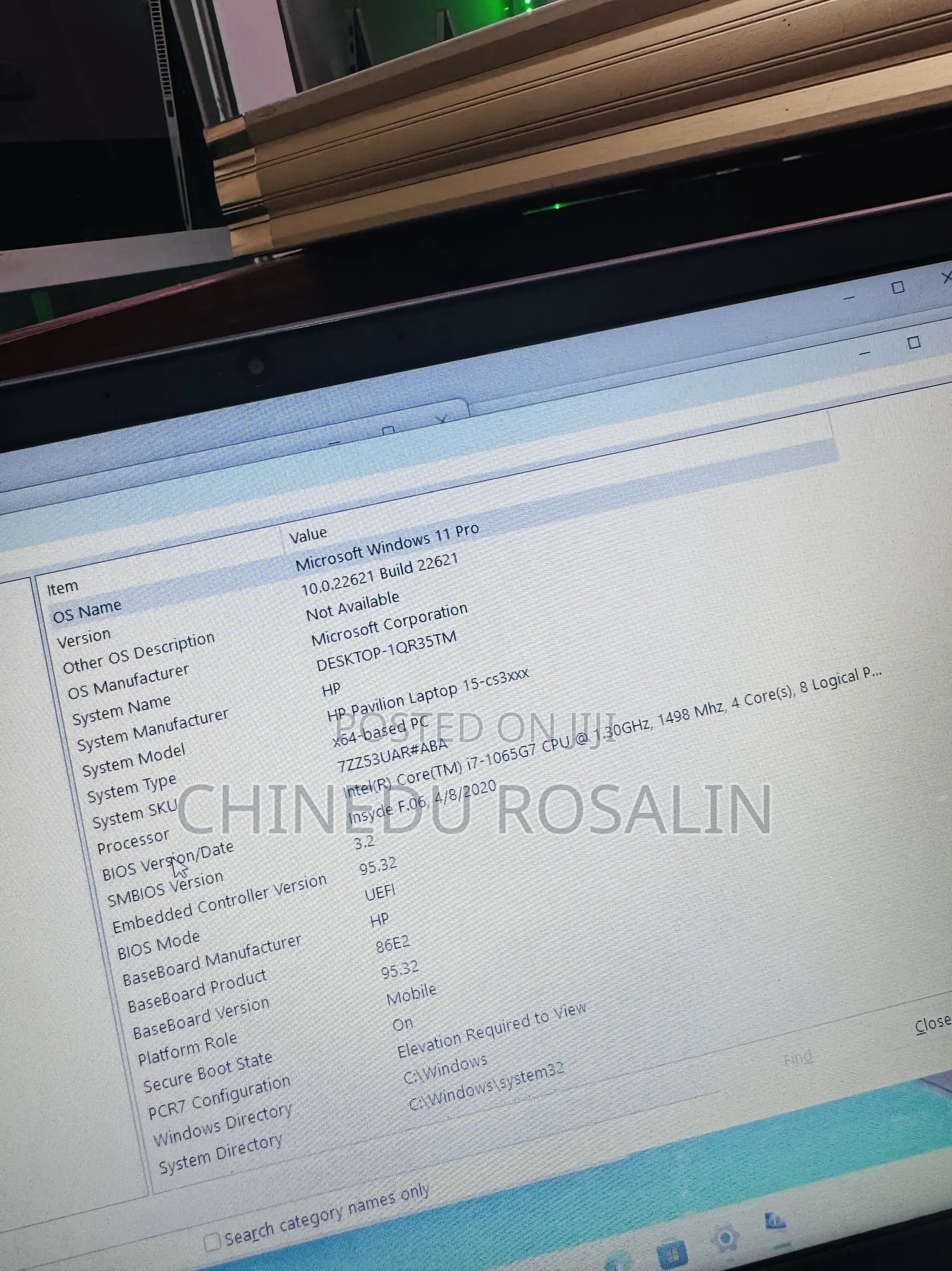 Laptop HP Pavilion 15-cs3063cl 16GB Intel Core i7 SSD 512GB