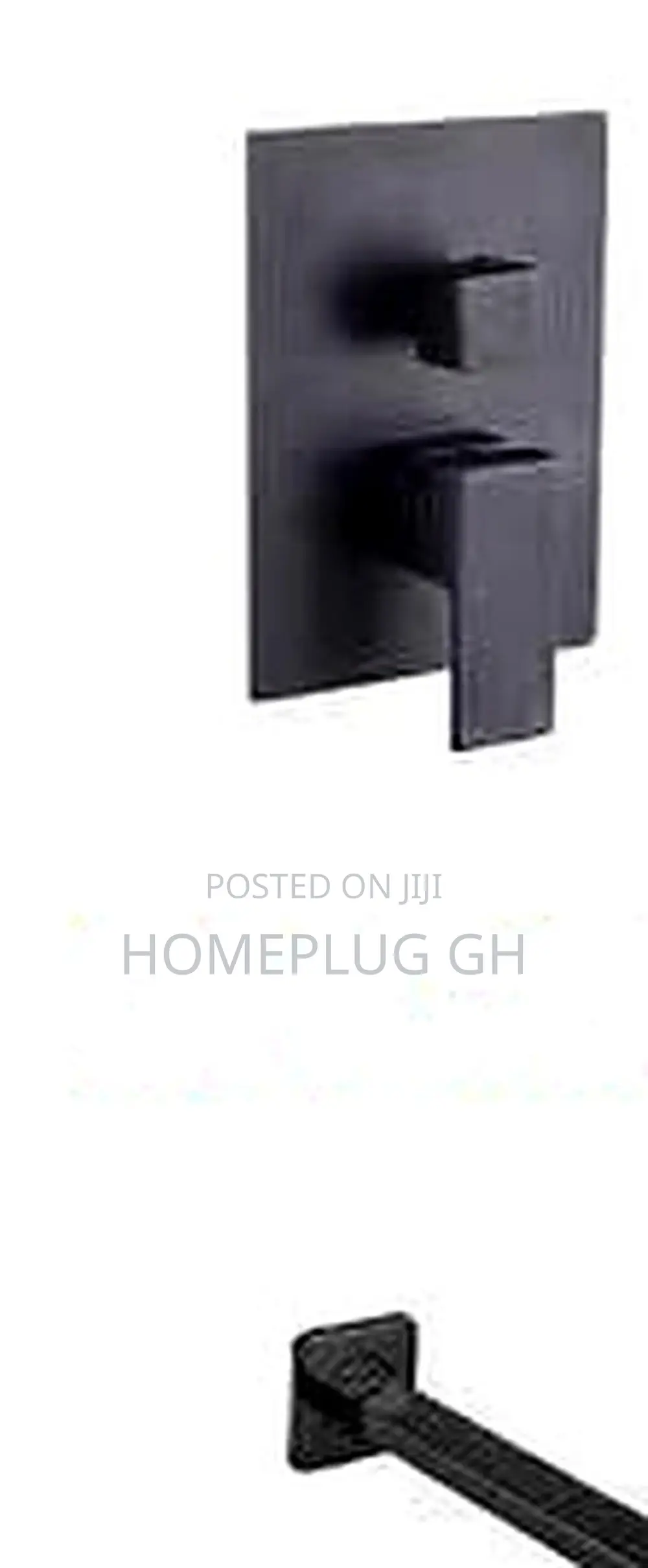 Concealed Shower – Black (AL-925)