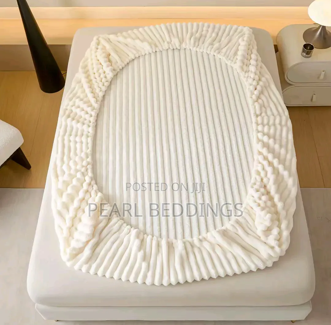 Super Comfy Soft Plush Fitted Flannel Sheet Bed Cover +2 Pillowcase