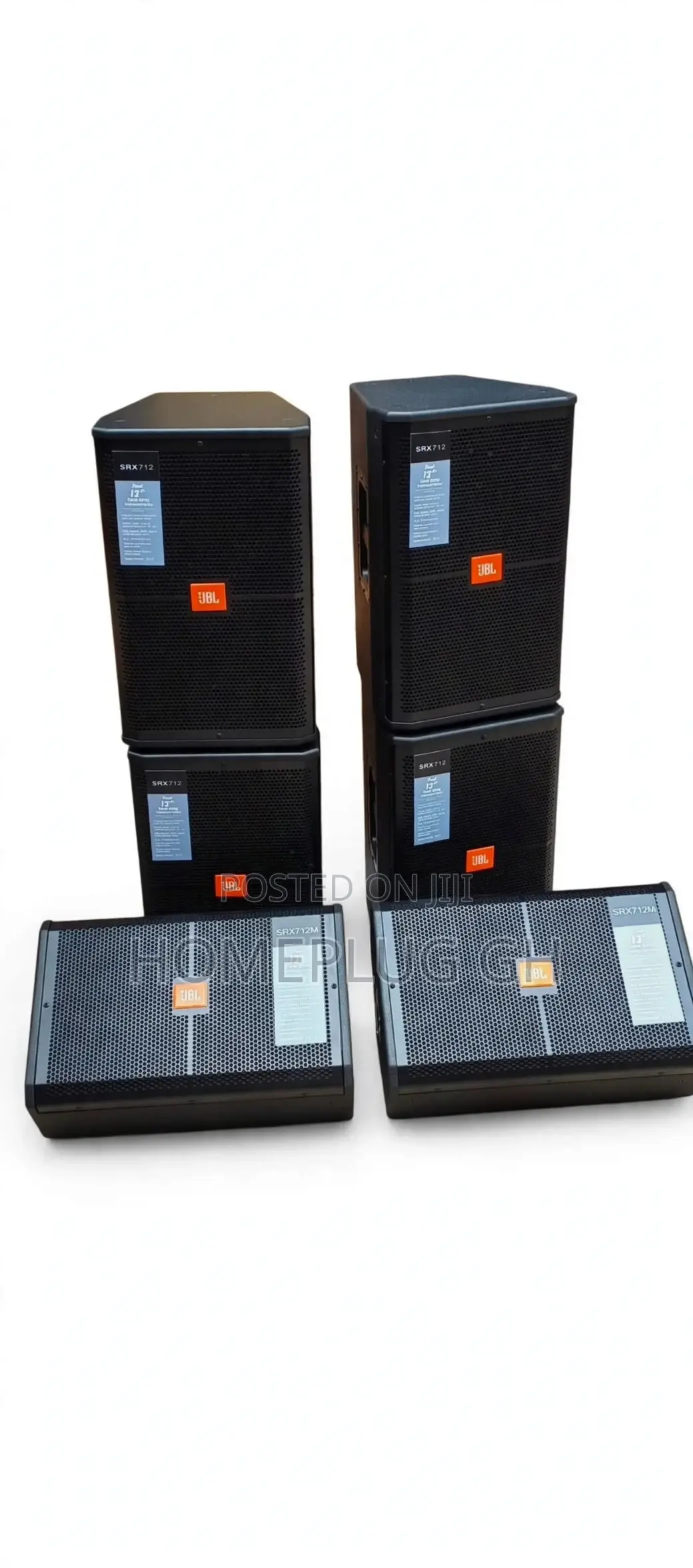 JBL SRX712 Speakers + SRX712M Monitors Set