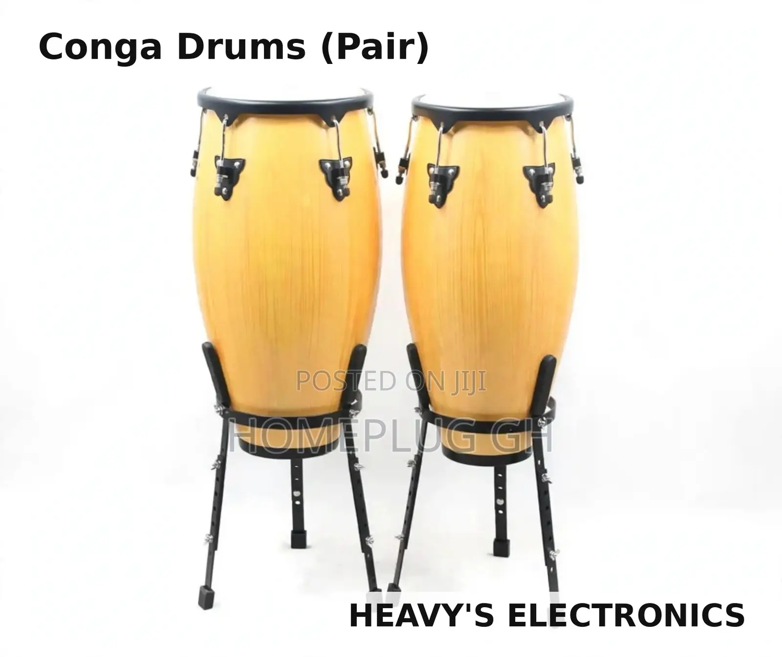 Conga Drums (Pair) – Natural