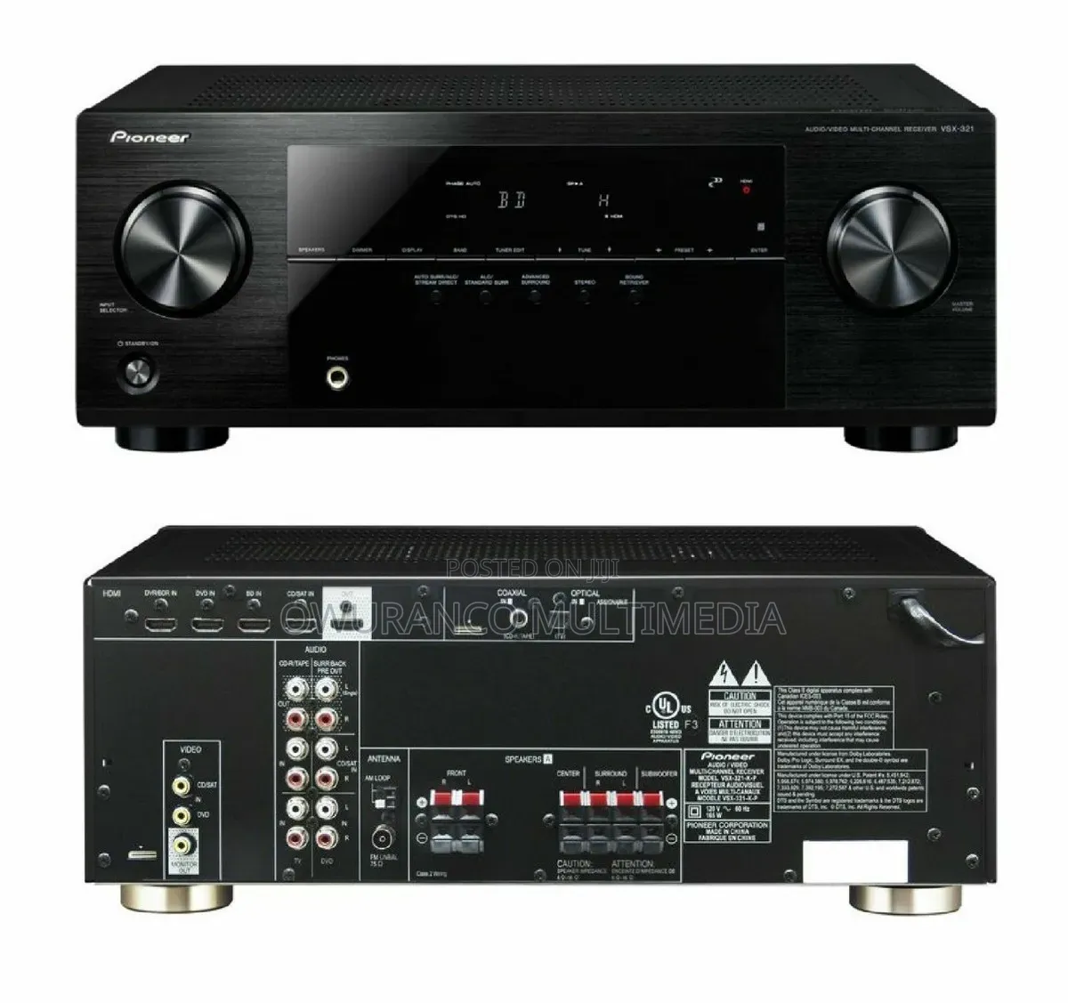 Pioneer VSX-321-K-P 5.1CH AV Receiver - HDMI Ready