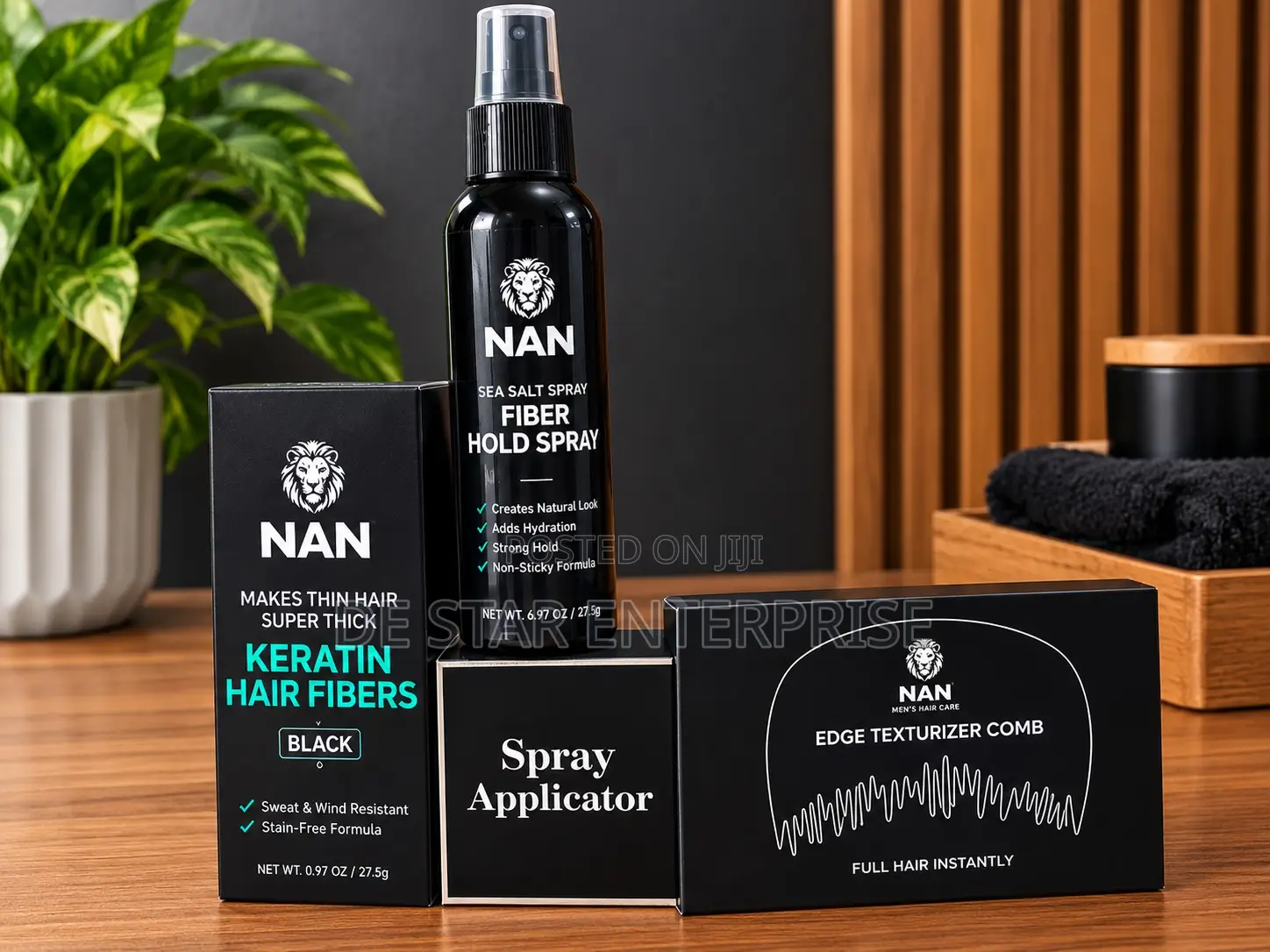 NAN Hair Fibers Black – Natural Hair Thickening