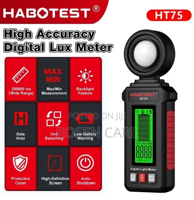 Habotest HT75 DIGITAL Light Lux Meter