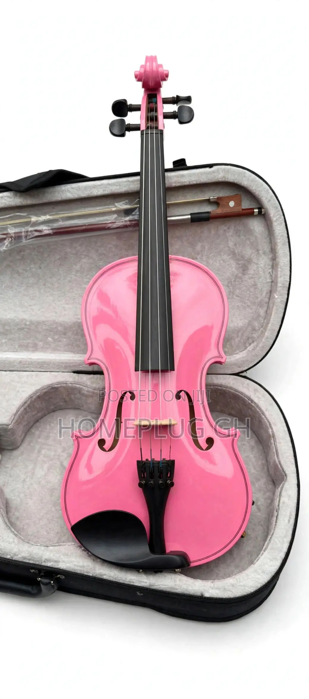 Pink Violin With Case