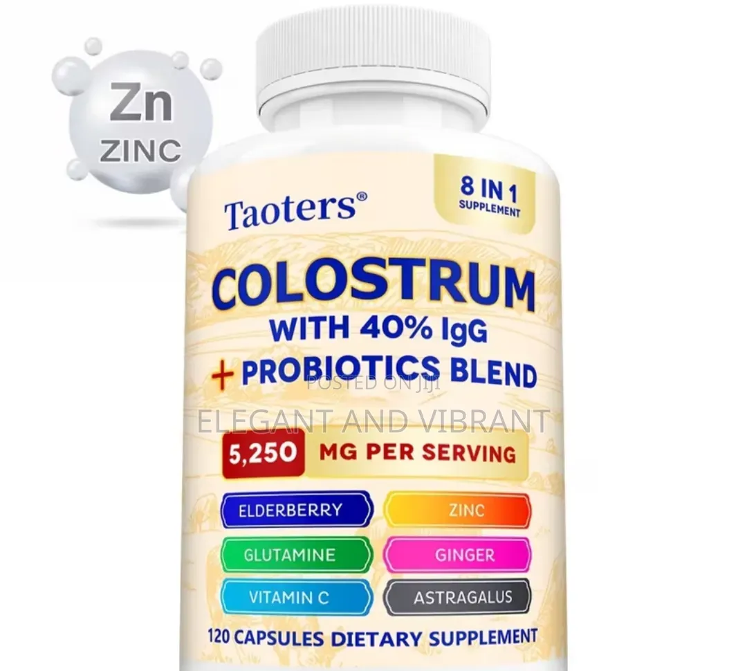 Grass Fed Colostrum - With Probiotic Blend, Elderberry & Gingert - 120