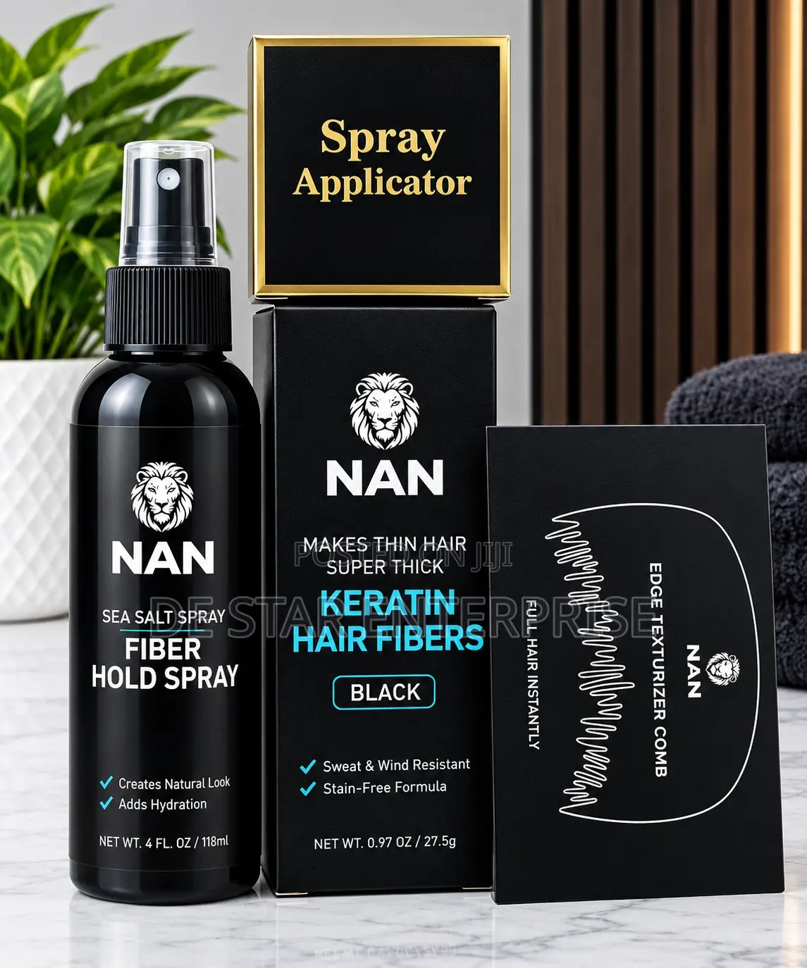NAN Black Hair Fibers – Instant Fuller Look
