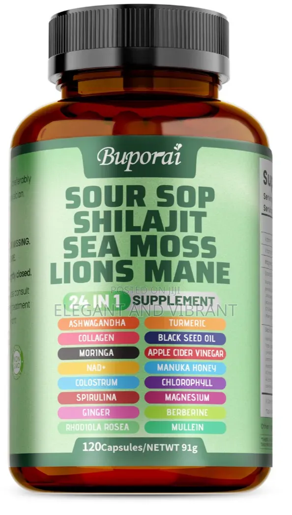 Sour Sop Shilajit Sea Moss Lion's Mane-Energy,Brain Boost,Immune Sup