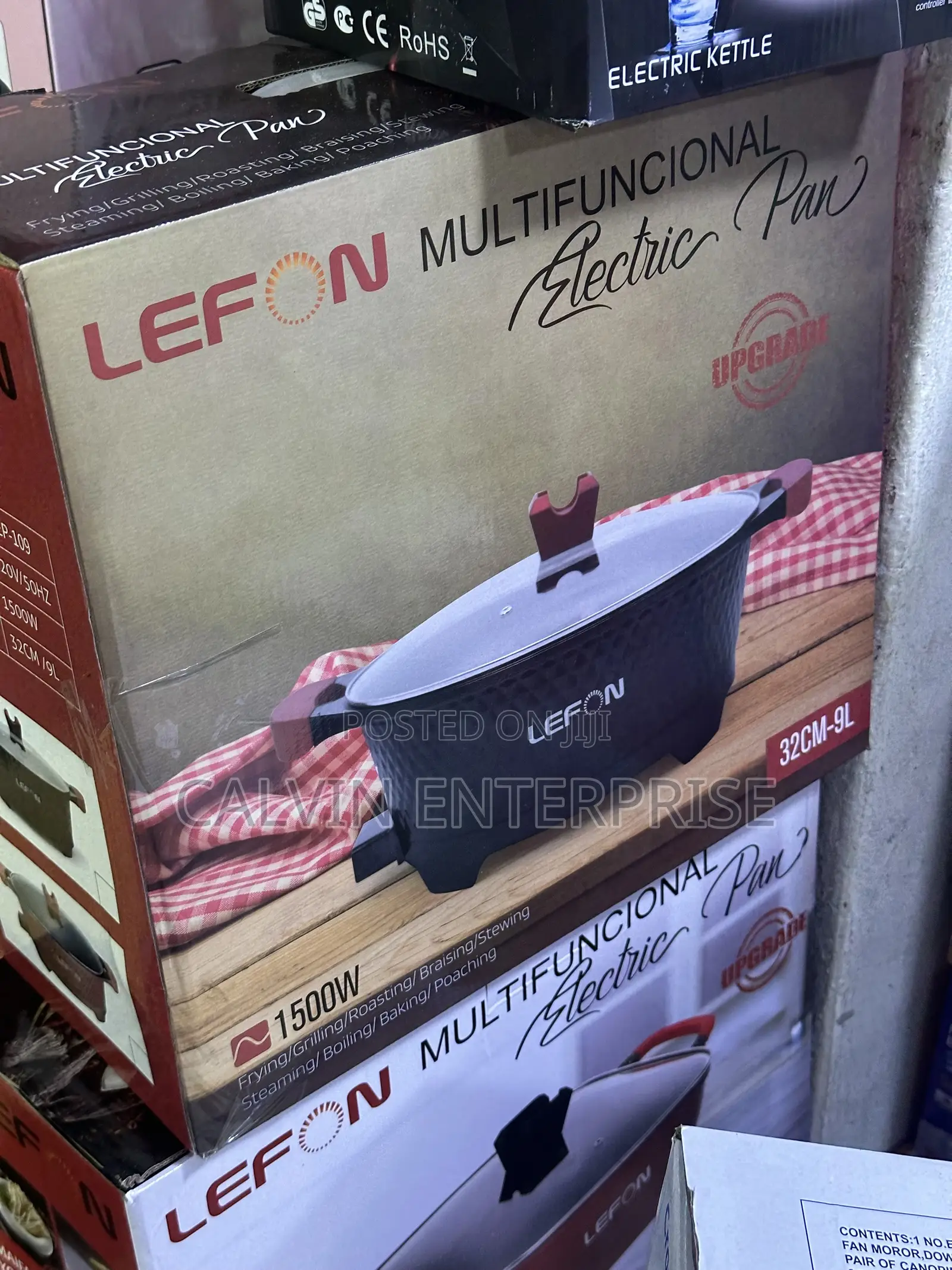 Multifunctional Electric Hot Pan, 1500W 9Liters