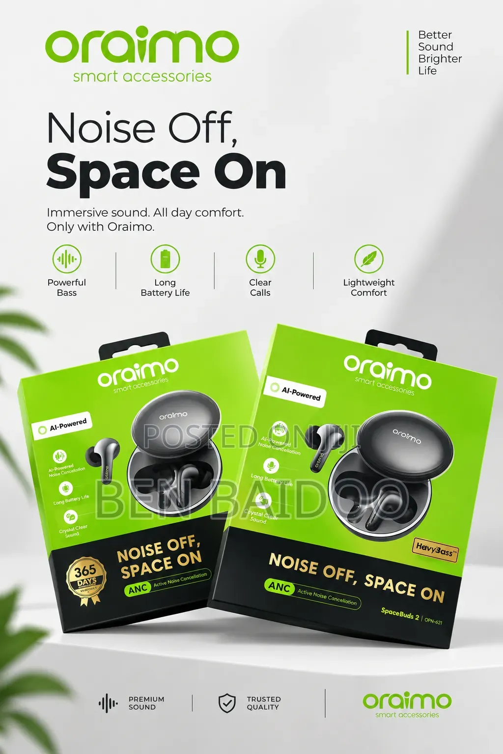 Oraimo Spacebuds2 (All Day Quality Sounds)
